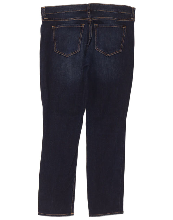 Gap Γυναικείο Droite Straight Jeans UK 12 Medium W34 L29 Navy Blue Cotton