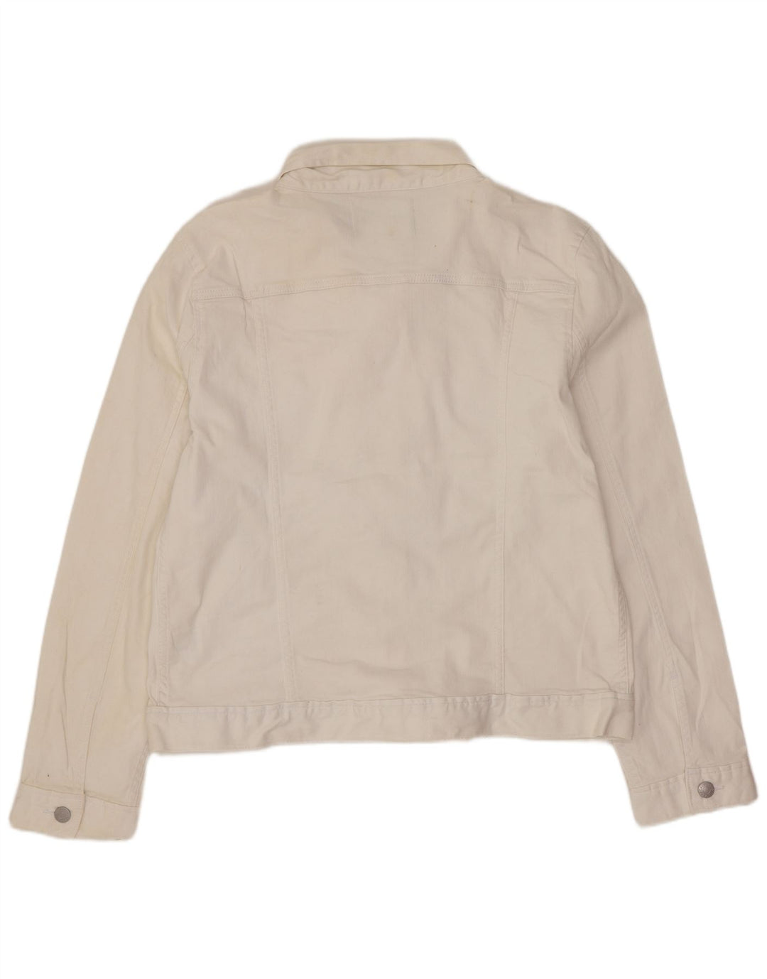 Calvin Klein Jeans Γυναικείο Τζιν Μπουφάν UK 18 XL Λευκό βαμβακερό