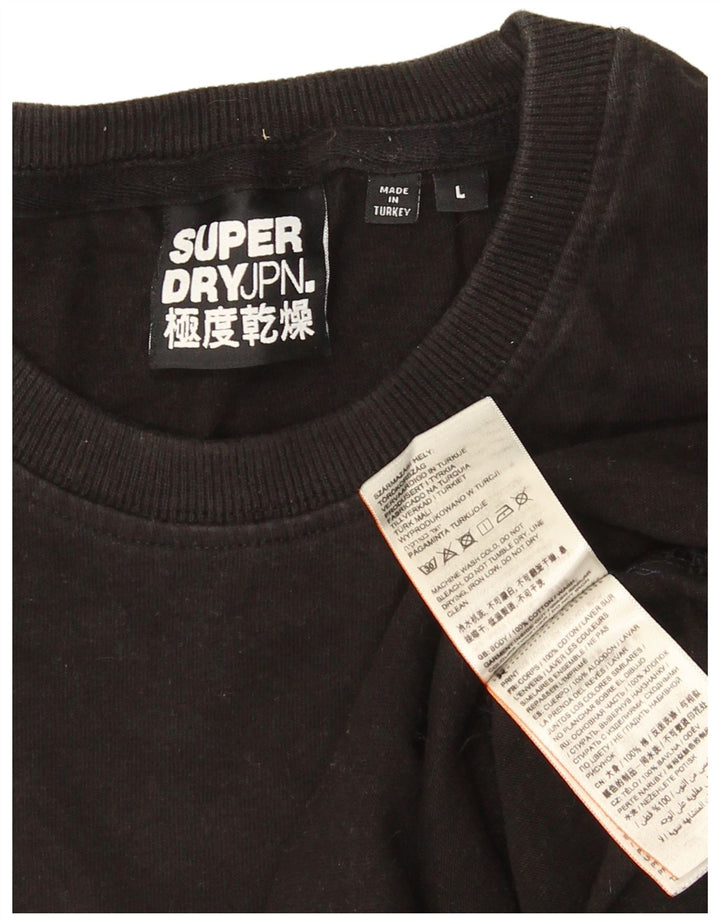 Ανδρικό T-Shirt Superdry Top Large Μαύρο Πολυεστέρας