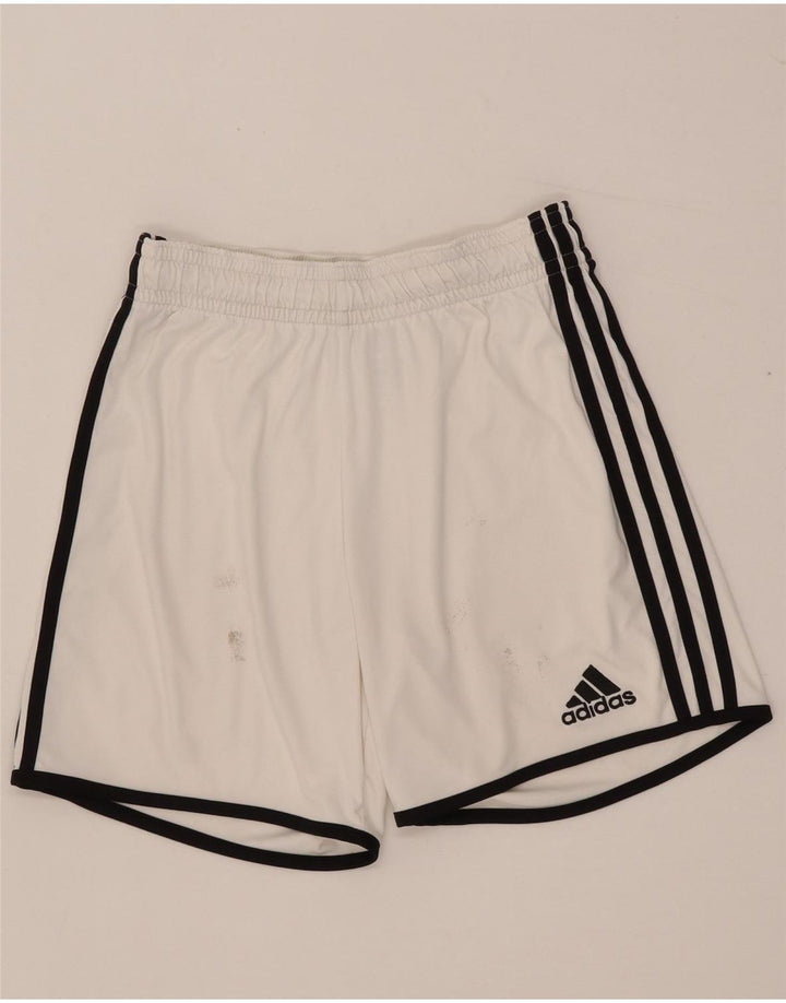 Ανδρικό αθλητικό σορτς Adidas μικρό λευκό πολυεστέρα