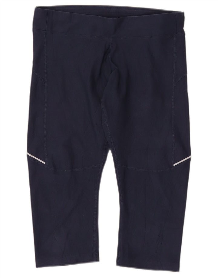 Γυναικεία κολάν NIKE Dri Fit Capri UK 10 Small Navy Blue Polyester
