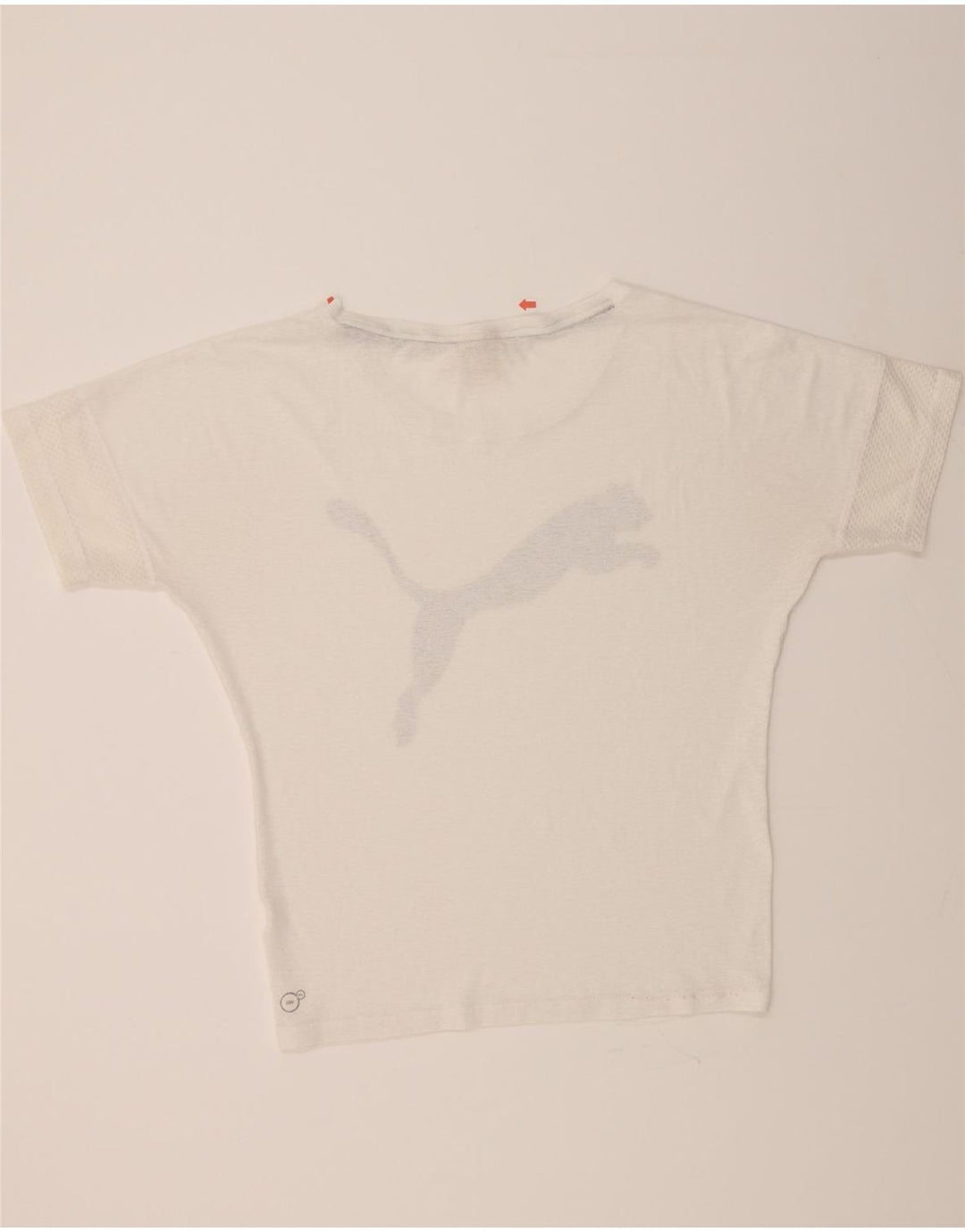 PUMA Womens Graphic T-Shirt Top UK 14 Large White Vintage Puma and Second-Hand Puma from Messina Hembry 