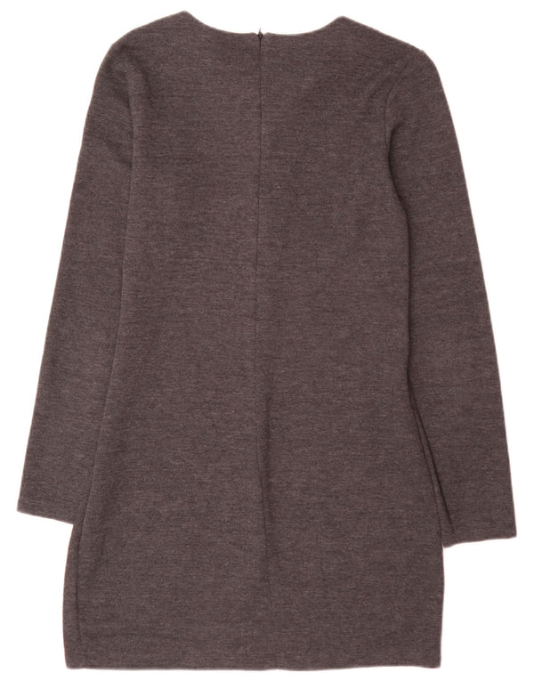 Zara Γυναικείο Mini Jumper Φόρεμα UK 14 Large Grey
