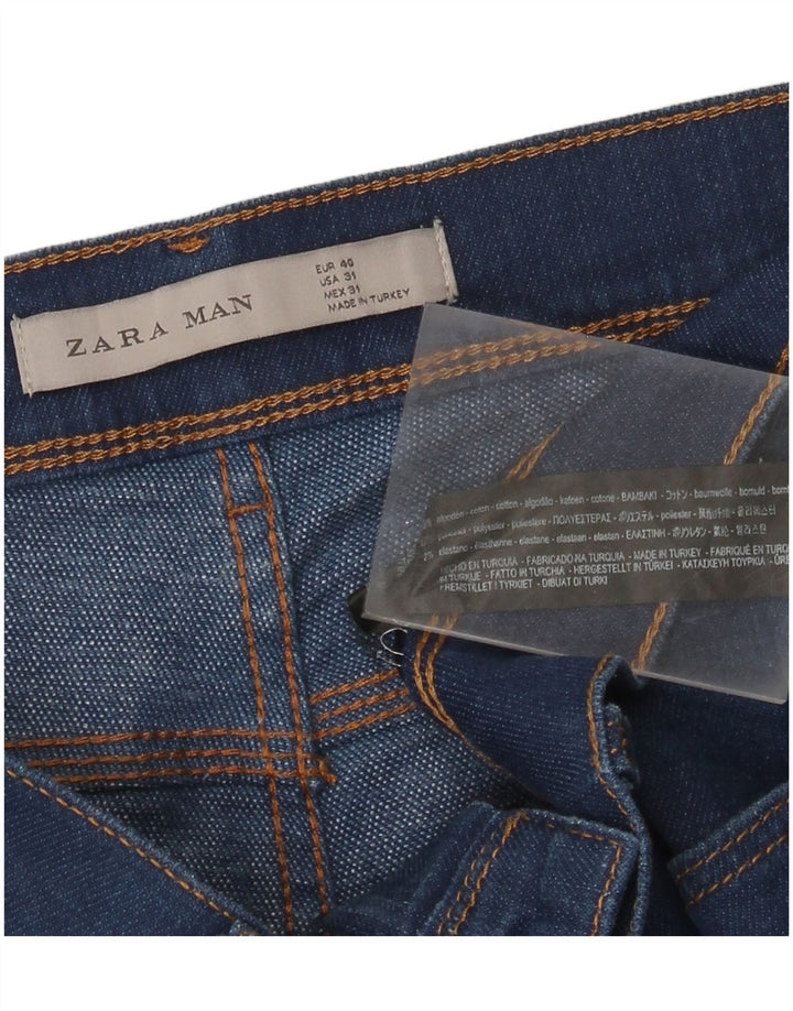 Zara Ανδρικό Slim Jeans EU 40 Medium W31 L31 Navy Blue Cotton