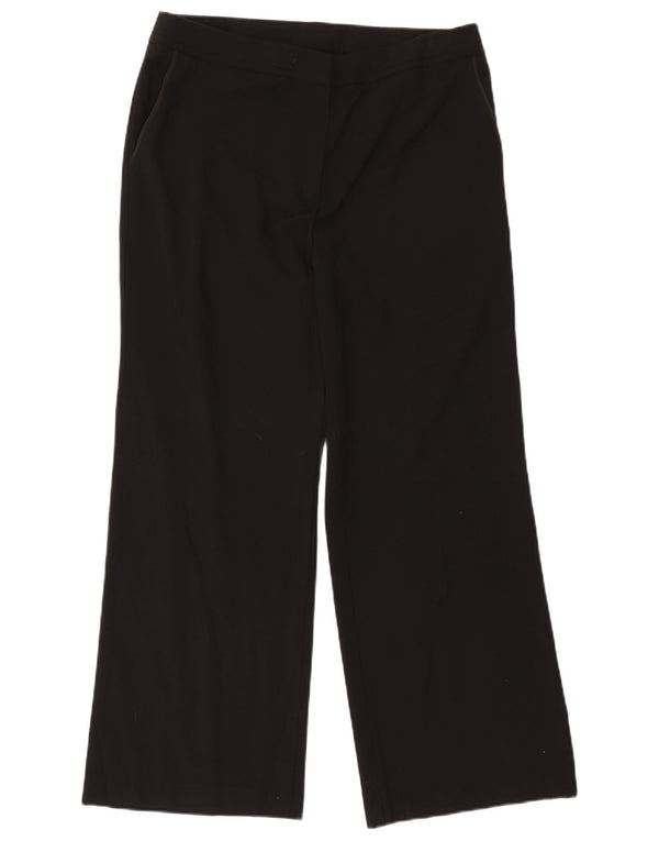 Marks & Spencer Γυναικείο φαρδύ παντελόνι casual UK 16 μεγάλο W36 L30 μαύρο