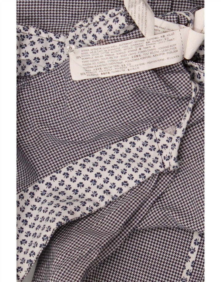 Zara Ανδρικό μπουφάν blazer UK 40 μεγάλο γκρι βαμβακερό Houndstooth