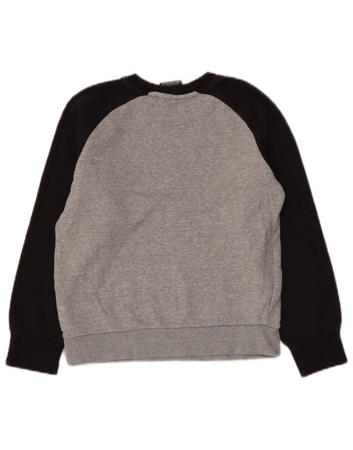 CHAMPION Boys Graphic Sweatshirt Jumper 7-8 Years Small  Grey Colourblock
