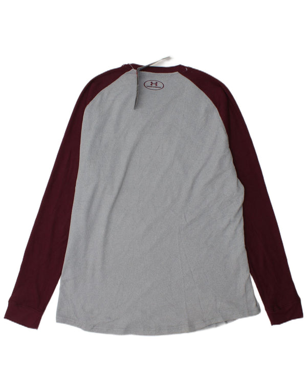 UNDER ARMOR Ανδρικό μακρυμάνικο τοπ XL γκρι πολυεστέρας