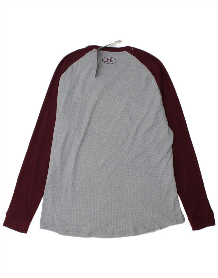 UNDER ARMOR Ανδρικό μακρυμάνικο τοπ XL γκρι πολυεστέρας