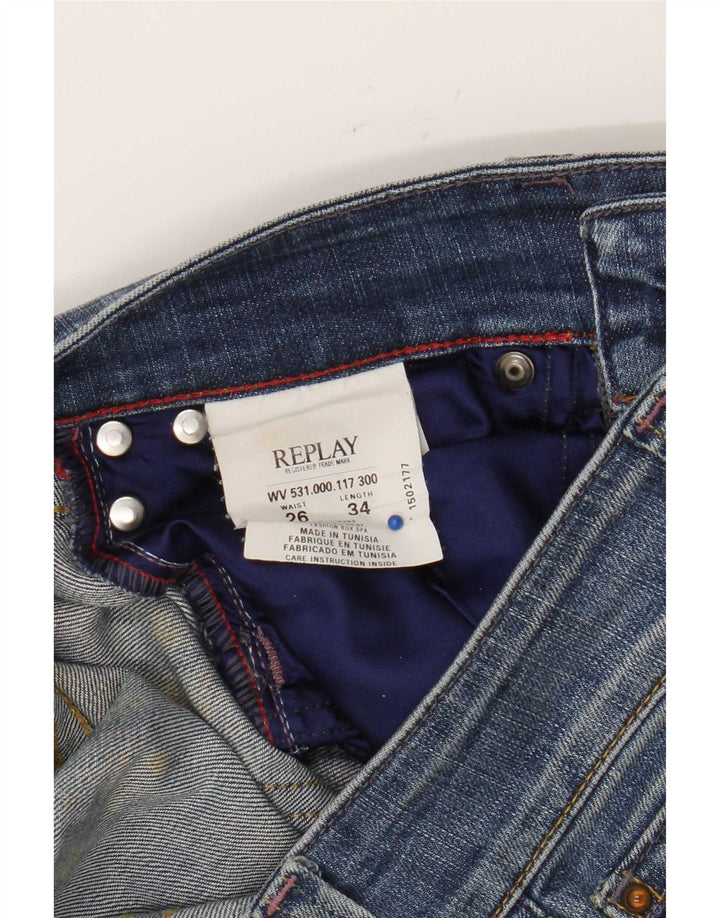 Replay Γυναικείο Bootcut Jeans W26 L34 Μπλε βαμβακερό
