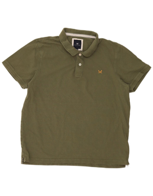 Ανδρικό μπλουζάκι πόλο Crew Clothing 2XL Χακί βαμβακερό