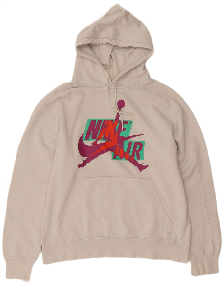 Ανδρικό γραφικό κουκούλα Jordan Medium White