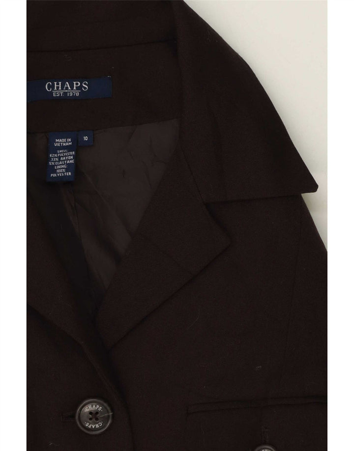 Chaps Γυναικείο σακάκι 5 κουμπιών US 10 καφέ πολυεστέρα