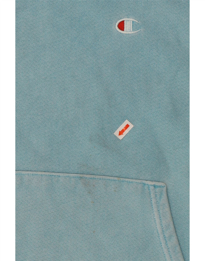 CHAMPION Mens Hoodie Jumper Small Turquoise Cotton Vintage Champion and Second-Hand Champion from Messina Hembry 