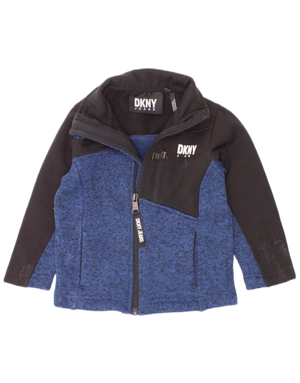 Top μπουφάν Dkny Baby Boys αθλητική φόρμα 18-24 μηνών Navy Blue Colorblock