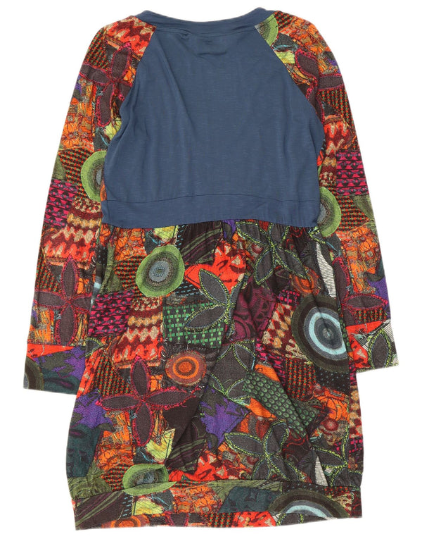 Desigual Γυναικείο Γραφικό Φόρεμα με θήκη UK 18 XL Πολύχρωμο Floral