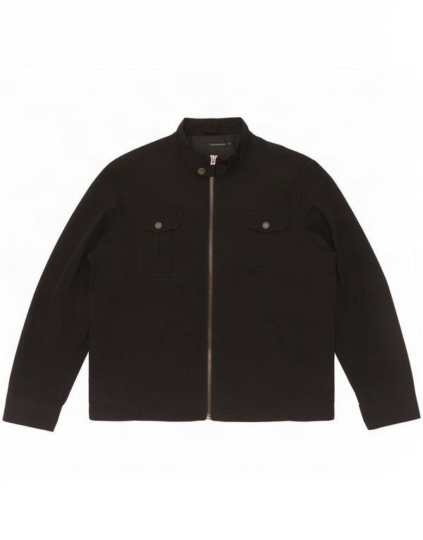 Calvin Klein Jeans Ανδρικό Bomber Jacket UK 44 2XL Μαύρο βαμβακερό