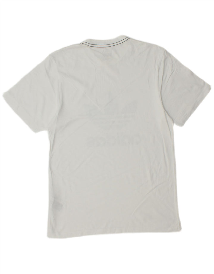 Ανδρικό γραφικό T-Shirt Adidas Top Μικρό λευκό βαμβακερό
