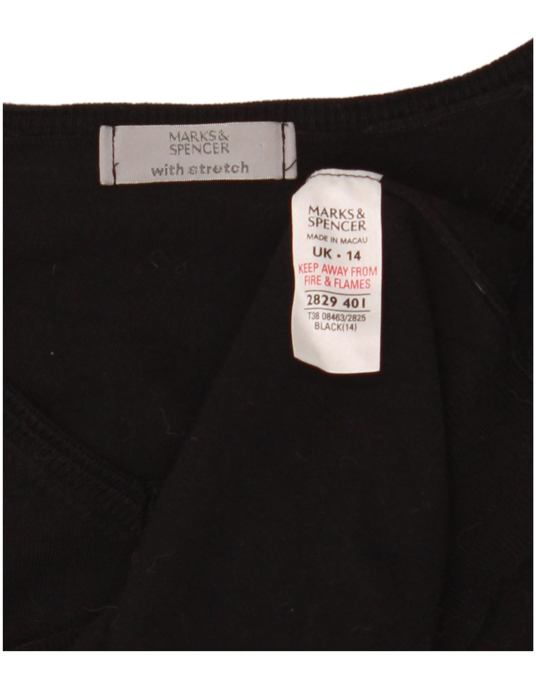 Marks & Spencer Γυναικείο πουλόβερ με λαιμόκοψη με V λαιμόκοψη UK 14 Μεσαίο Μαύρο