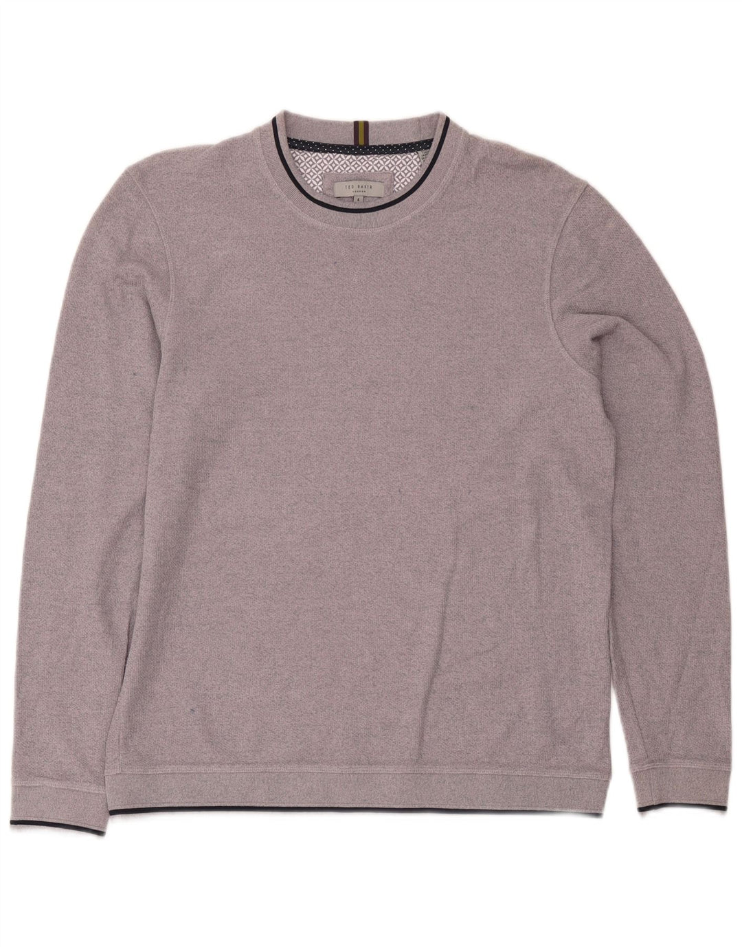 Ted Baker Ανδρικό Φούτερ Jumper Size 4 Μεγάλο Μωβ Βαμβακερό