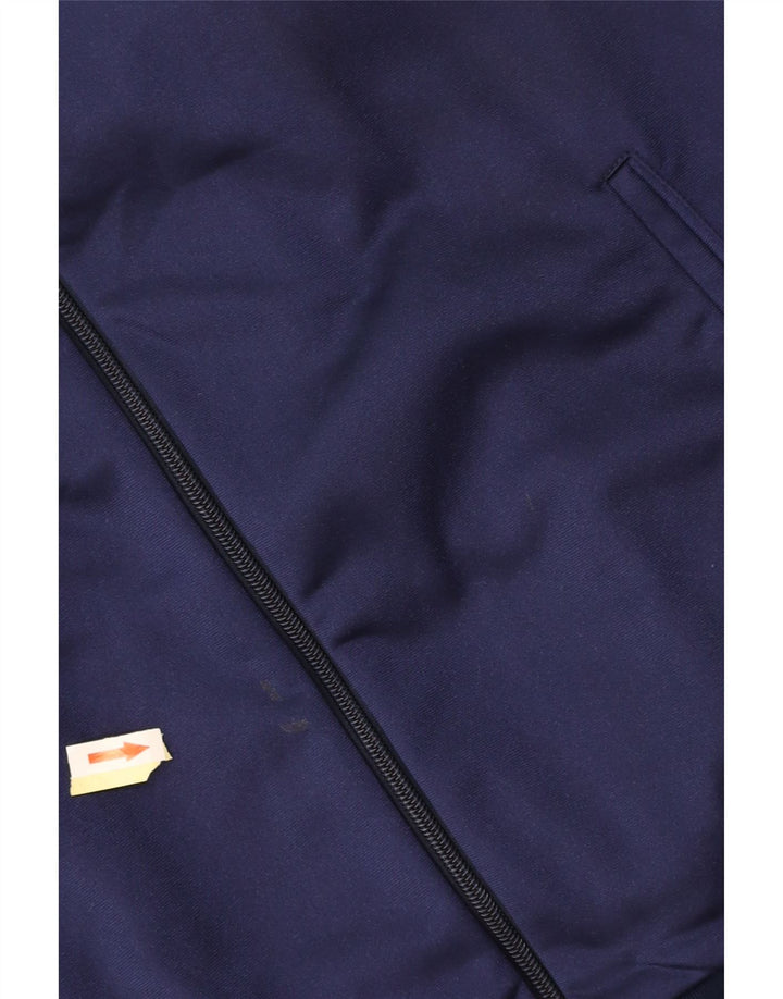 ASICS Ανδρική φόρμα αθλητικής φόρμας γραφικών Top Jacket Large Navy Blue Polyamide