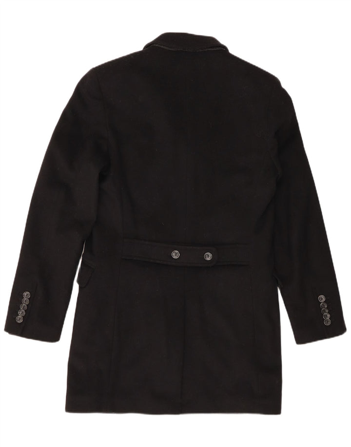 Ανδρικό πανωφόρι Guess By Marciano UK 36 Small Black Wool