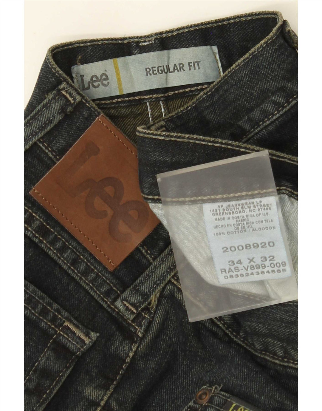Ανδρικό τζιν Lee Regular Fit ίσιο W34 L32 Navy Blue Cotton