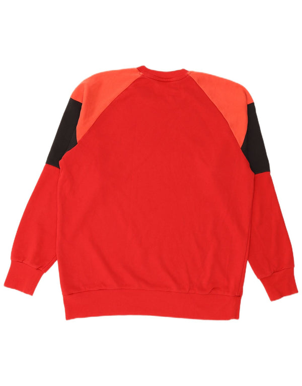 Ανδρικό φούτερ ADIDAS Jumper XL Red Colourblock Βαμβακερό