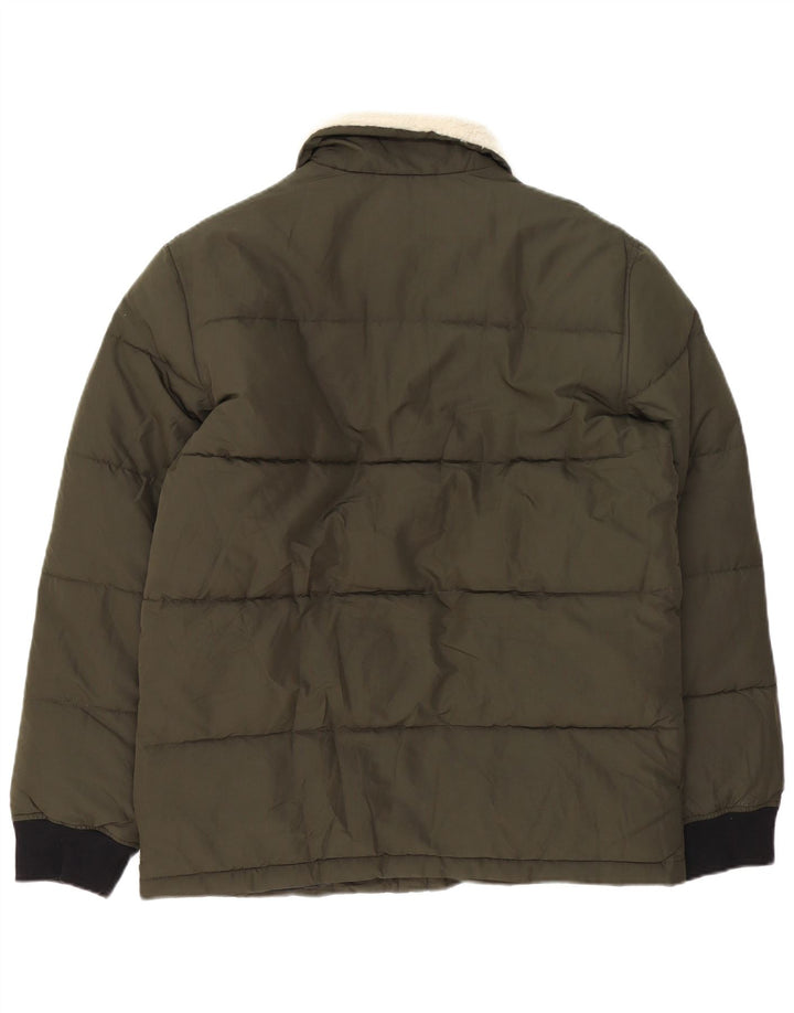 Ανδρικό μπουφάν Marks & Spencer UK 38 Medium Khaki Colorblock Polyester