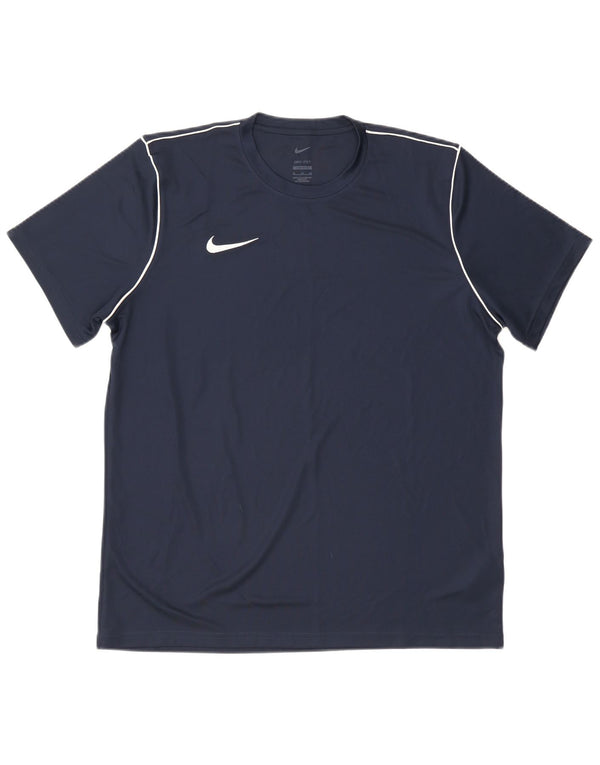 Ανδρικό T-shirt Nike Dri Fit Slim Fit Top XL Navy Blue Polyester
