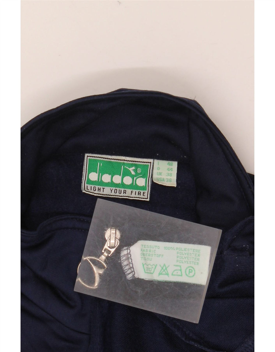 Ανδρική φόρμα DIADORA Top Jacket UK 38 Medium Navy Blue Colourblock