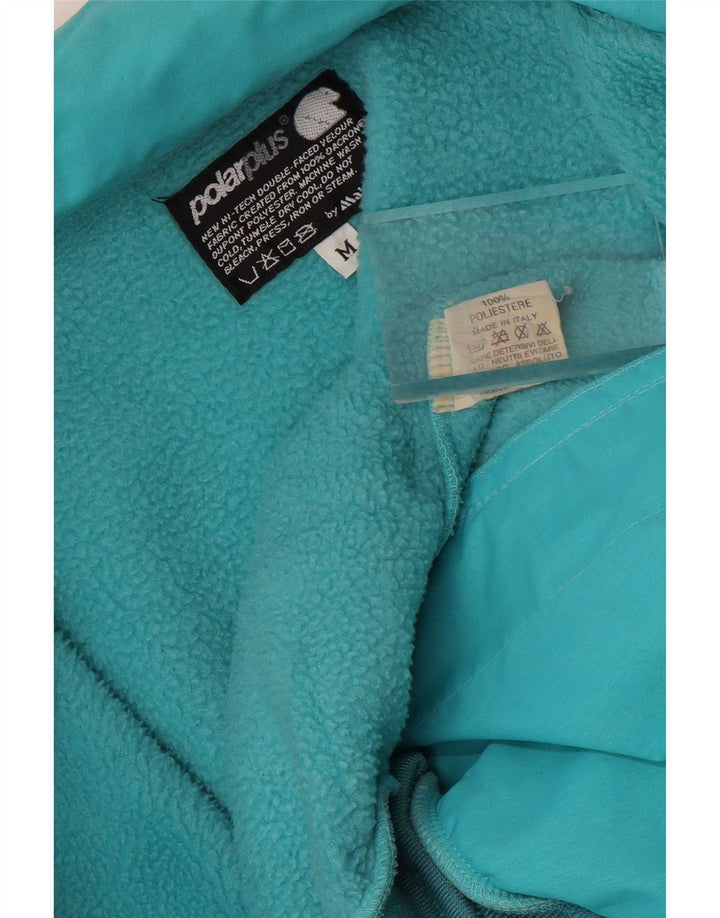 Aesse Ανδρικό Fleece Jacket UK 38 Medium Turquoise Polyester Sports