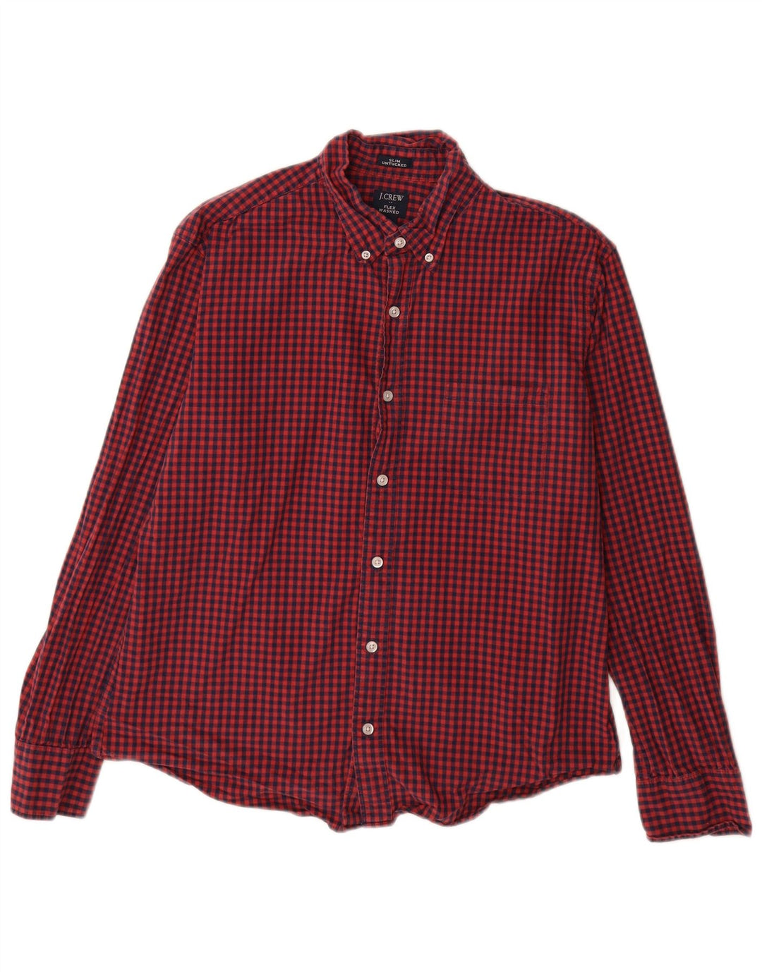 J. Crew Ανδρικό Slim Πουκάμισο Μεγάλο Κόκκινο Βαμβακερό Gingham