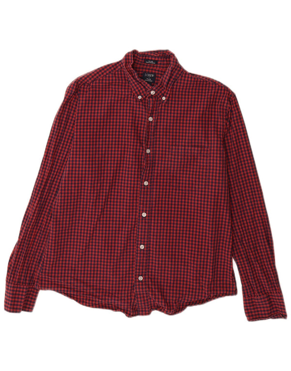J. Crew Ανδρικό Slim Πουκάμισο Μεγάλο Κόκκινο Βαμβακερό Gingham