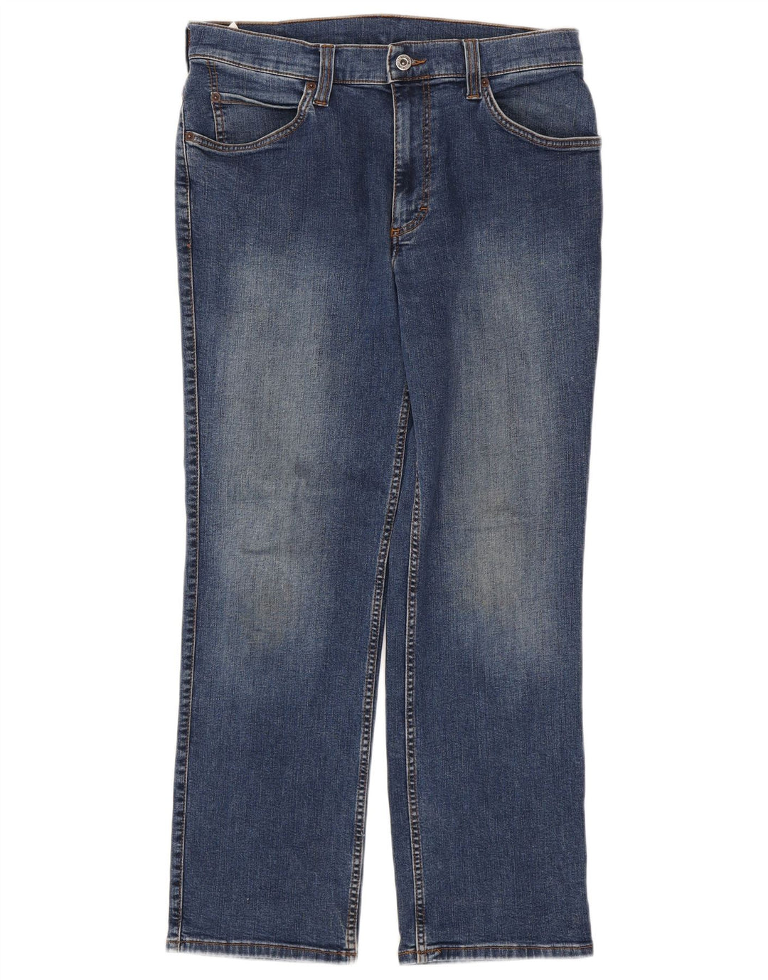 MUSTANG Ανδρικό Oklahoma Straight Jeans W34 L30 Μπλε βαμβακερό