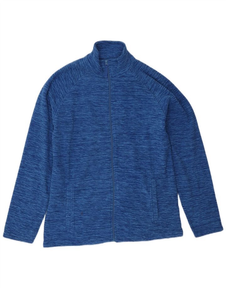 Mountain Warehouse Ανδρικό Fleece Jacket UK 38 Medium Blue Flecked Polyester