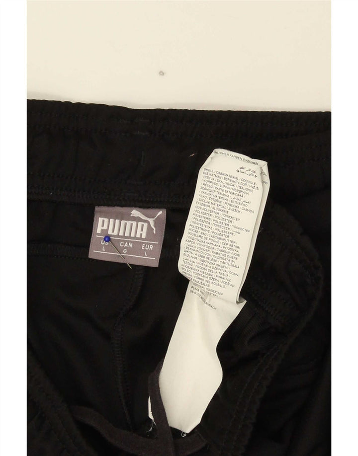 Ανδρική αθλητική φόρμα Puma Παντελόνι μεγάλο μαύρο πολυεστέρα