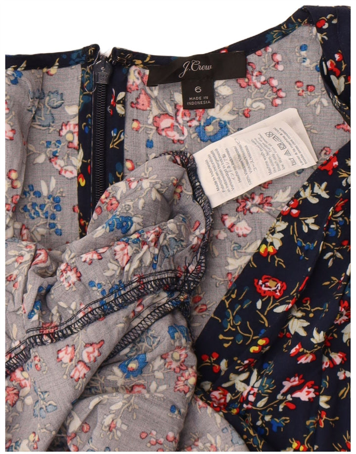 Γυναικείο φόρεμα J. Crew A-Line US 6 Medium Navy Blue Floral Viscose
