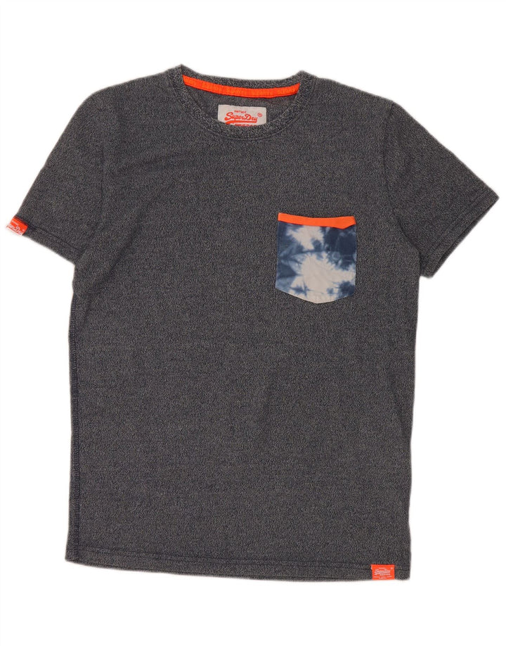 Superdry Ανδρικό T-Shirt Top Small Grey Tie Dye Cotton