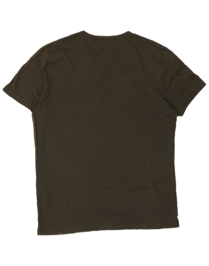 Ανδρικό T-Shirt Reiss Top Μεσαίο χακί βαμβακερό