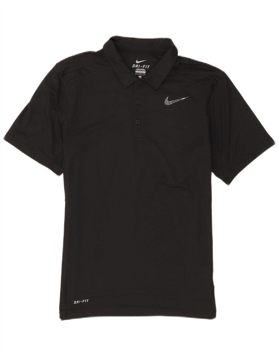 Ανδρικό μπλουζάκι Nike Dri Fit Polo, μικρό μαύρο πολυεστέρα