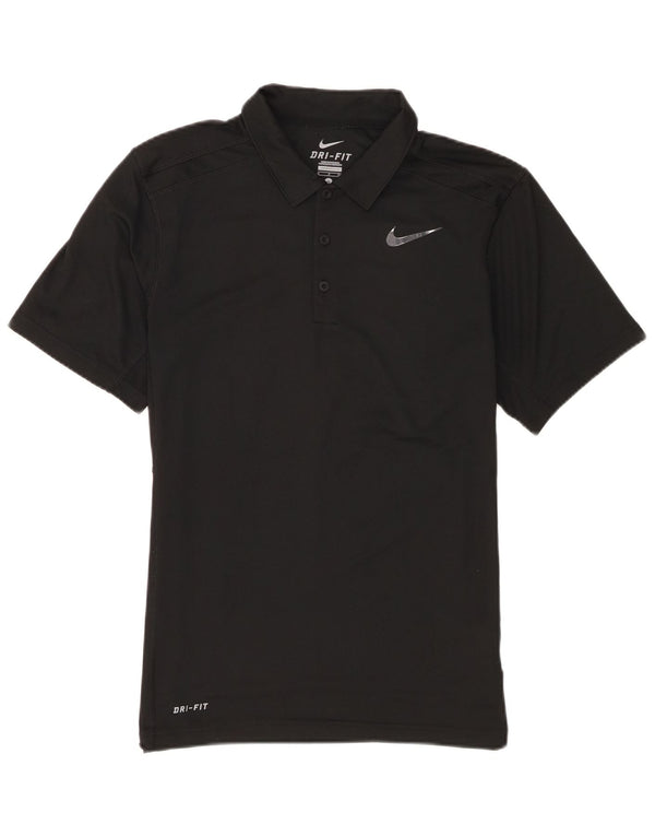 Ανδρικό μπλουζάκι Nike Dri Fit Polo, μικρό μαύρο πολυεστέρα