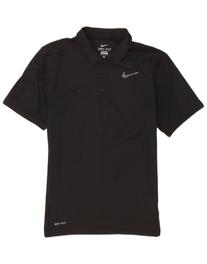 Ανδρικό μπλουζάκι Nike Dri Fit Polo, μικρό μαύρο πολυεστέρα