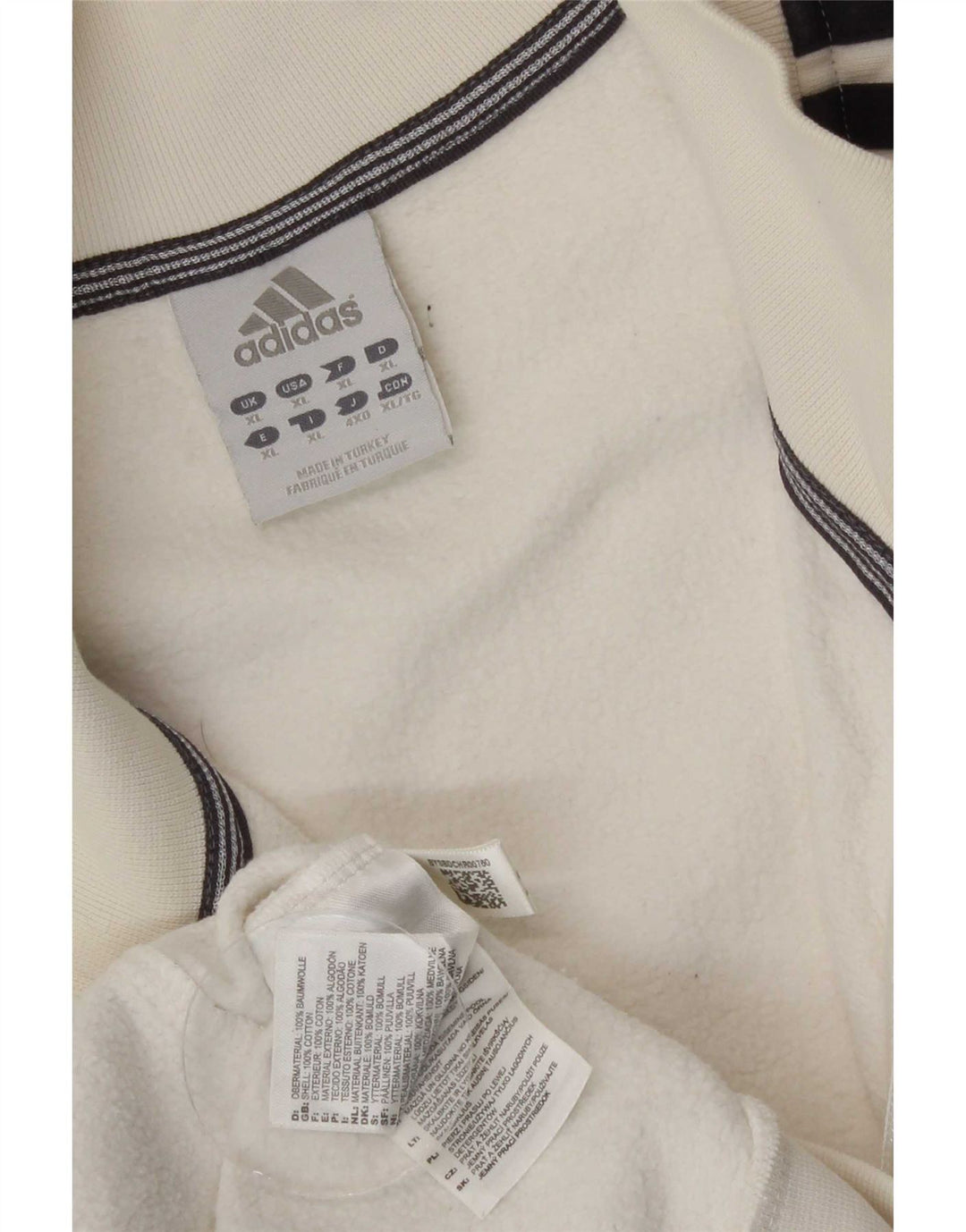 Ανδρική φόρμα Adidas Top Jacket XL Off White Βαμβακερό