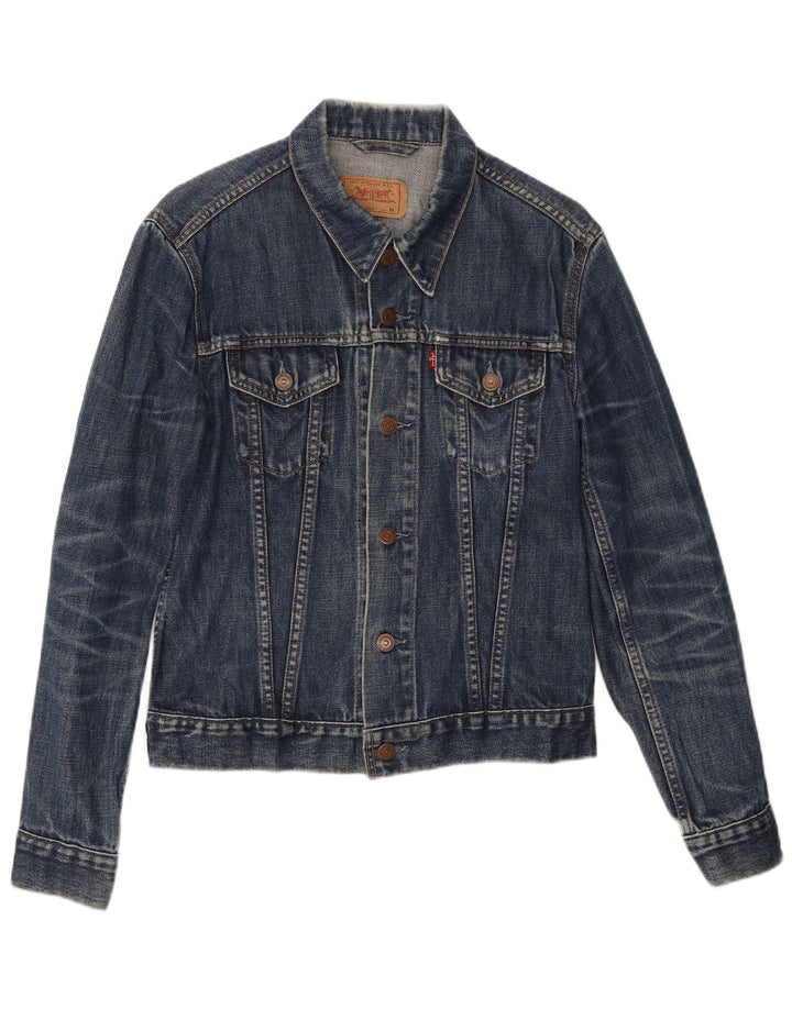 Levi's Girls Denim Jacket 11-12 Years Medium Navy Blue Cotton