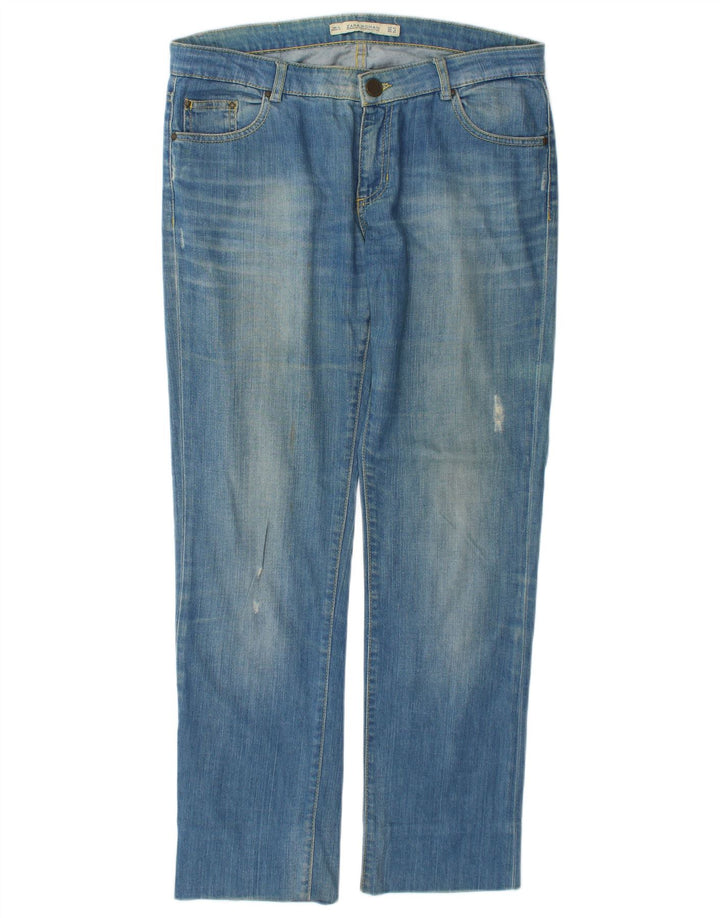 Zara γυναικεία στραβά τζιν EU 40 Medium W30 L29 Μπλε βαμβακερό
