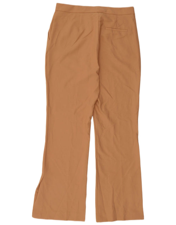 Zara Γυναικείο παντελόνι Chino Flare Large W30 L31 Καφέ Πολυεστέρας