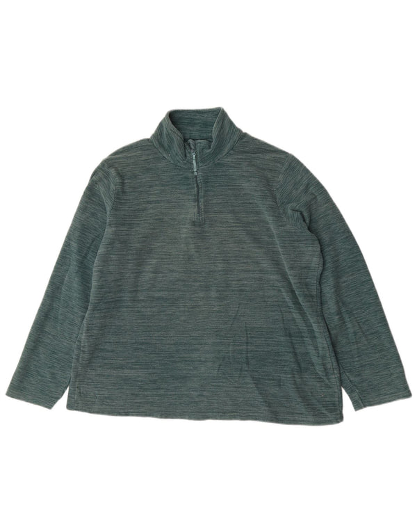 Mountain Warehouse Γυναικεία φερμουάρ Fleece Jumper UK 22 3XL Green Flecked