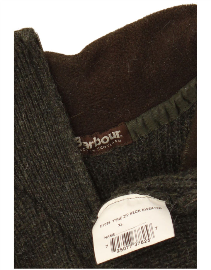Ανδρικό πουλόβερ Barbour με φερμουάρ XL Χακί καινούριο μαλλί