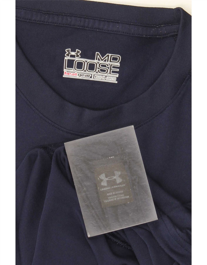 Ανδρικό μπλουζάκι Under Armour Heat Gear Top Medium Navy Blue Polyester